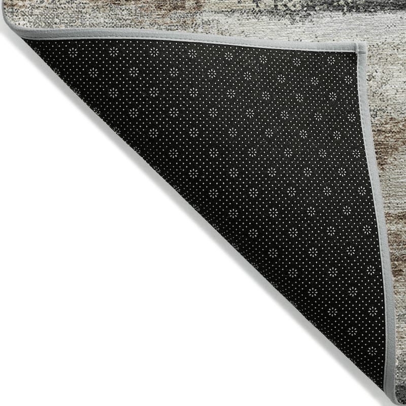 HomeRoots Abstract Transitional Rectangle Outdoor Rug