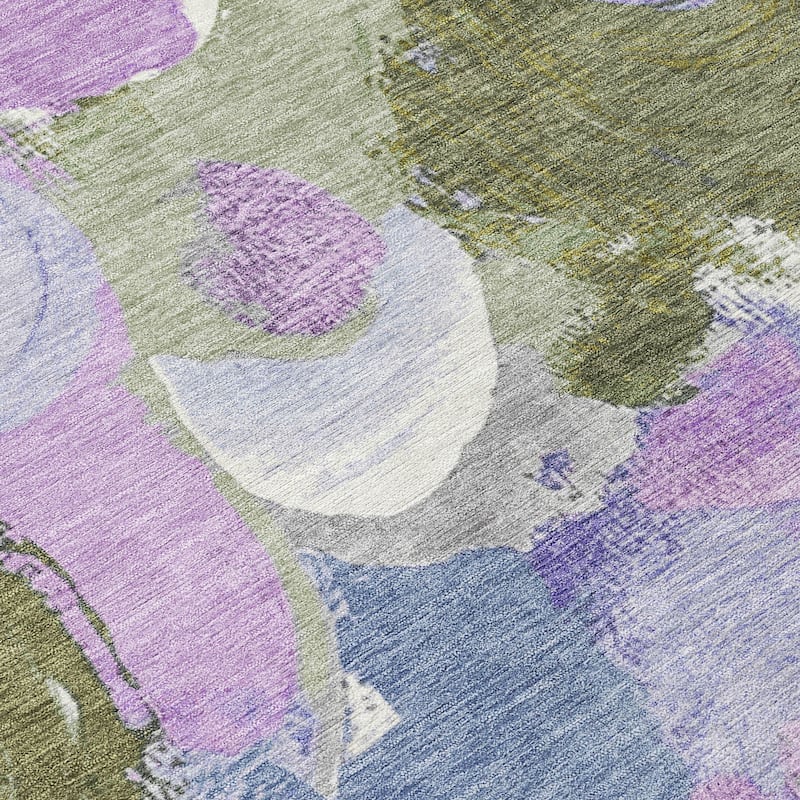 HomeRoots Abstract Transitional Rectangle Outdoor Rug
