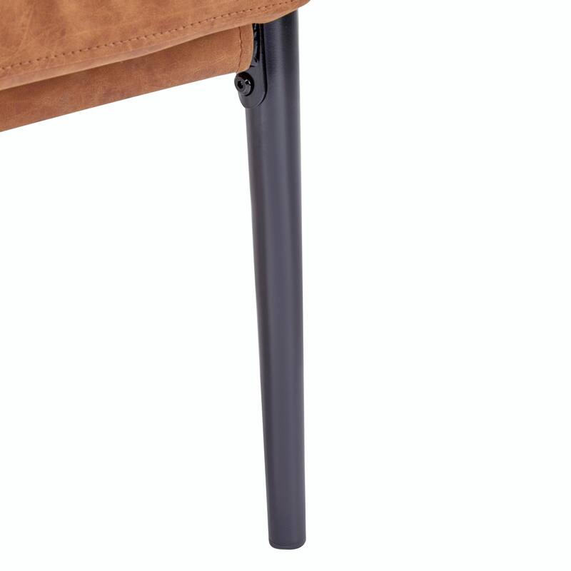 Minimalist Armchair - Soft Cushions, Wood/Metal Design, Compact