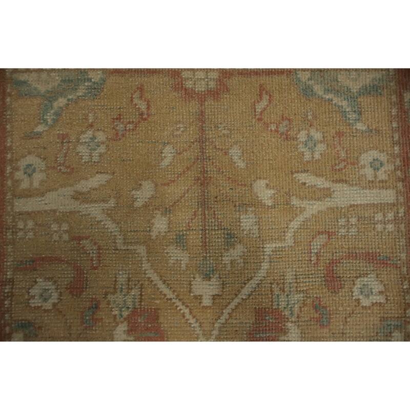 Hand Knotted Oriental 100% Wool Carpet Traditional All-Over Brown Ziegler Area Rug - 3' 10'' X 2' 0''