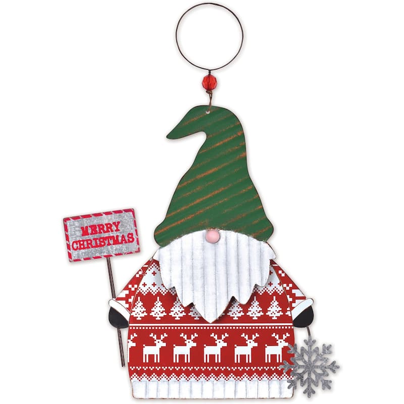 Sweater Gnome Ornament -Set of 2