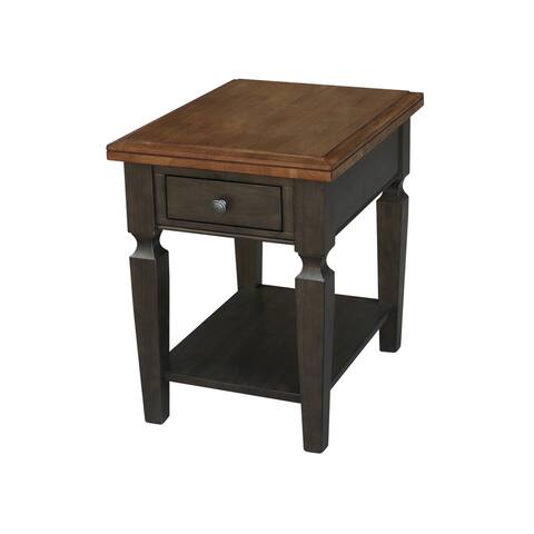 Vista Solid Wood End Table - 18"W x 24"D x 24"H