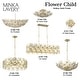 preview thumbnail 8 of 9, Minka Lavery 2144 Flower Child 4 Light 22" Wide Flush Mount Ceiling