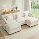preview thumbnail 10 of 66, MCombo 111.8'' Modular Sectional Sofa Couch with Reversible Ottoman for Living Room, L Shaped Sofa, FSC Certified