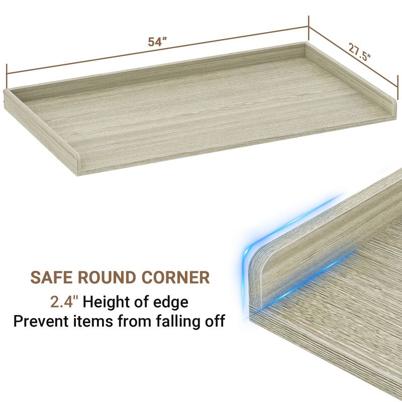 Laundry Countertop for Washer and Dryer, Over Washer Dryer Topper for Storage and Organization