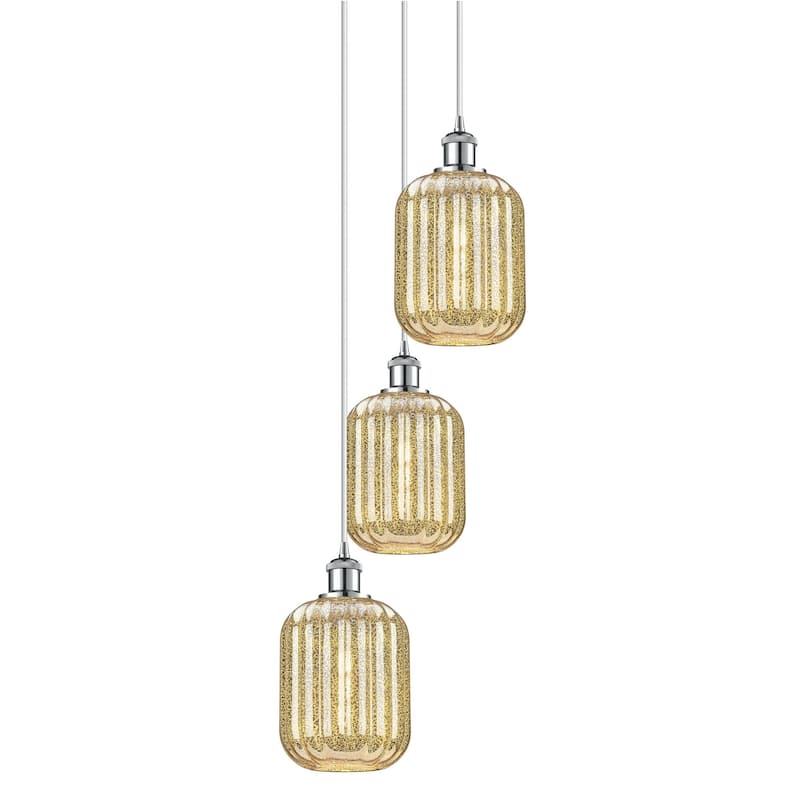 Innovations Lighting 113B-3P-36-14 Preston Pendant Preston 3 Light 14" - Polished Chrome / Mercury