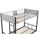 preview thumbnail 9 of 12, Kid Bed Frame Durable Twin Over Twin Separatable Metal Bunk Bed