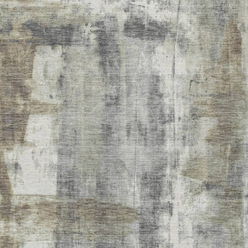 HomeRoots Abstract Transitional Rectangle Outdoor Rug
