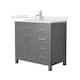 Option Dark Gray / Giotto Quartz Top / Brushed Nickel