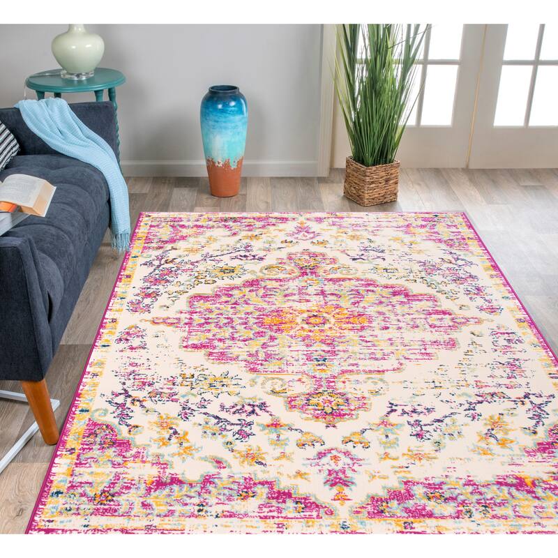 The Curated Nomad Sunset Traditional Vintage Bohemian Rug