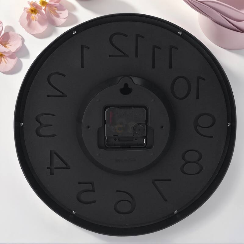 Wall Clock, Silent Non-Ticking Modern Clocks Battery Operated Classic Analog Decorative for Kitchen, Office, Bedroom 12 Inch