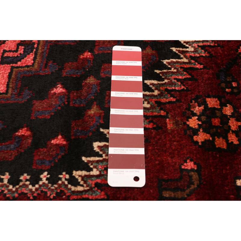 ECARPETGALLERY Hand-knotted Andelz Red Wool Rug - 4'2 x 6'6