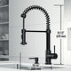 preview thumbnail 101 of 122, VIGO Edison 19" H Single Handle Pull-Down Sprayer Kitchen Faucet Set with Touchless Sensor
