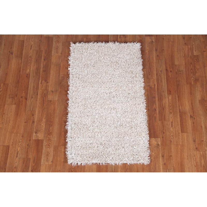 Abstract Contemporary Shaggy Oriental Home Decor Rug Bedroom Carpet - 2'0" x 3'8"