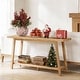 preview thumbnail 12 of 13, 59" Solid Oak Wood Entryway Console Table Sofa Table with 2-Tier Storage - 59"L x 13.8"W x 30"H