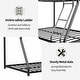 preview thumbnail 6 of 13, Metal Twin over Full Bunk Bed with Sturdy Construction & Secure Guardrail for Home