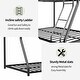 preview thumbnail 6 of 7, Stylish Metal Twin Over Full Size Bunk Bed with Removable Stairs, Heavy Duty Sturdy Frame with 12" Under-Bed Storage, Black