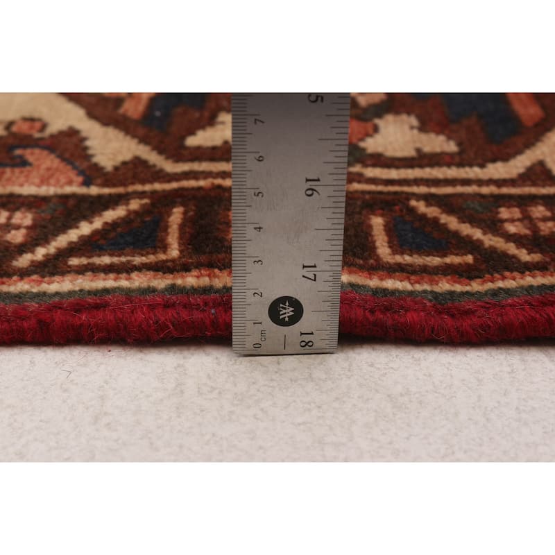 ECARPETGALLERY Hand-knotted Andelz Red Wool Rug - 5'2 x 10'0