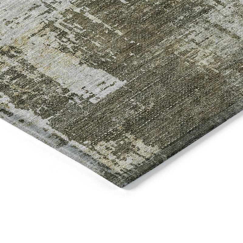 Machine Washable Indoor/ Outdoor Chantille Abstract Ombre Rug