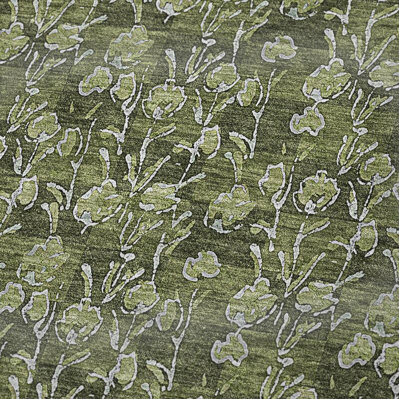 Premium Machine Washable Modern Floral Sherpa Throw Blanket