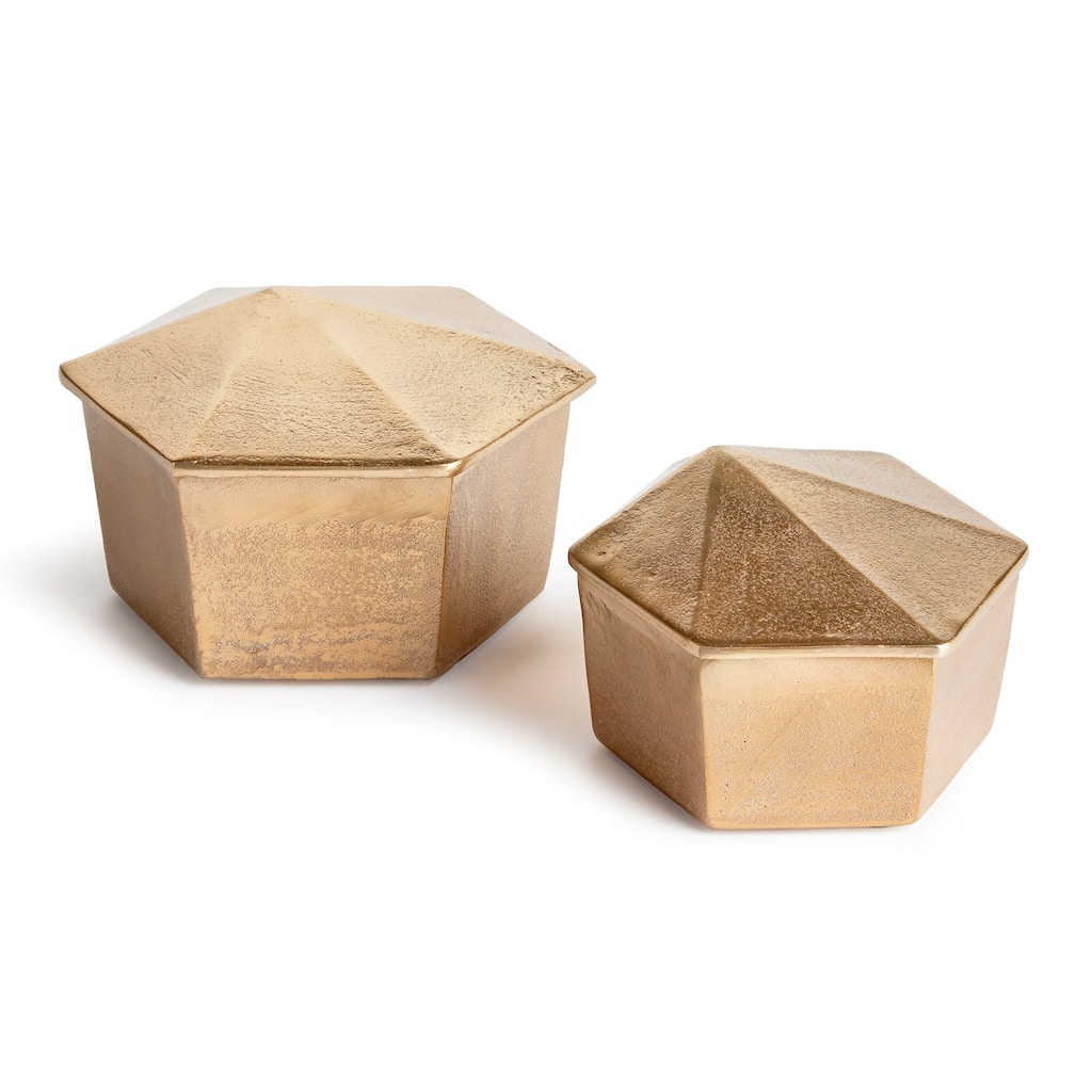 Luca Lidded Boxes, Set of 2