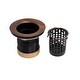 preview thumbnail 1 of 2, SinkSense Antique Copper 2" Jr. Basket Strainer Drain with Removable Basket