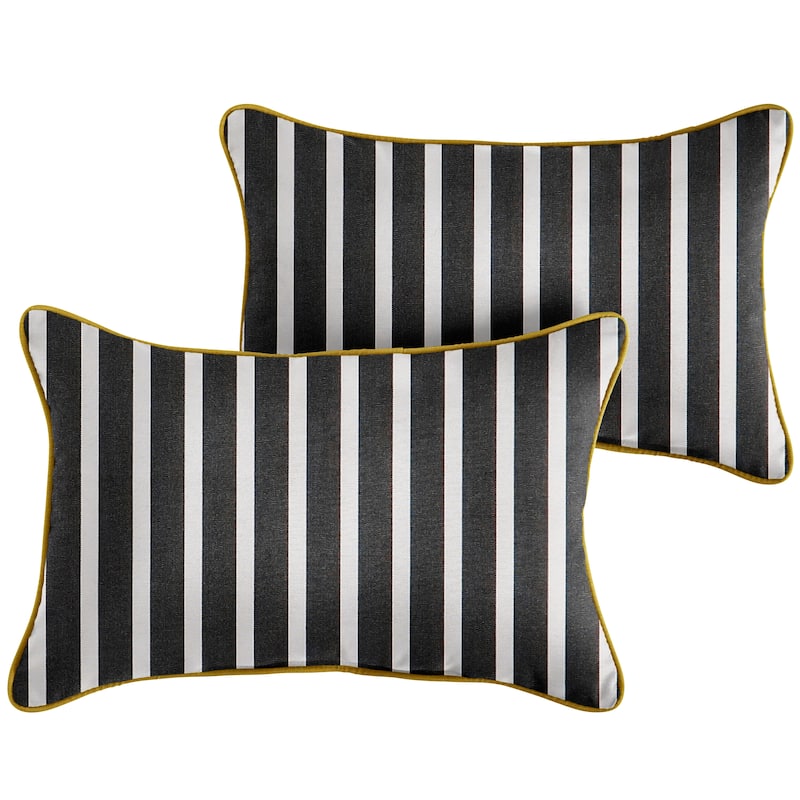 Sunbrella Shore Classic Indoor/ Outdoor Pillow (Set of 2)