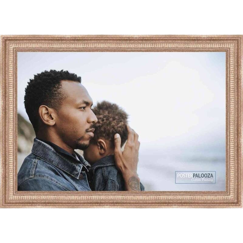 15x12 Traditional Antique Silver Complete Wood Picture Frame with UV Acrylic, Backing, & Hardware