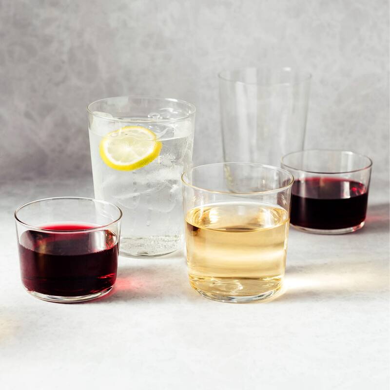 Libbey Cafe Petite Rocks Glasses, 7.75-ounce, Set of 8 - Set of 8