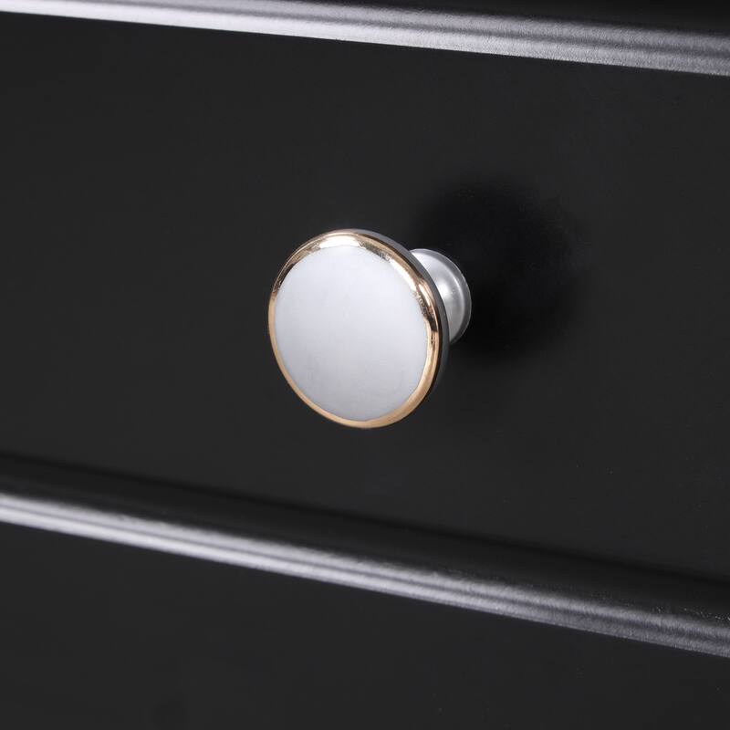 20" Vanity for Bathroom with Storage Cabinet, Soft Closing Glass Door, Sink, Drawer and Silver Metal Knobs