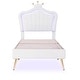 preview thumbnail 59 of 68, Modern Upholstered Princess Bed with Crown Headboard