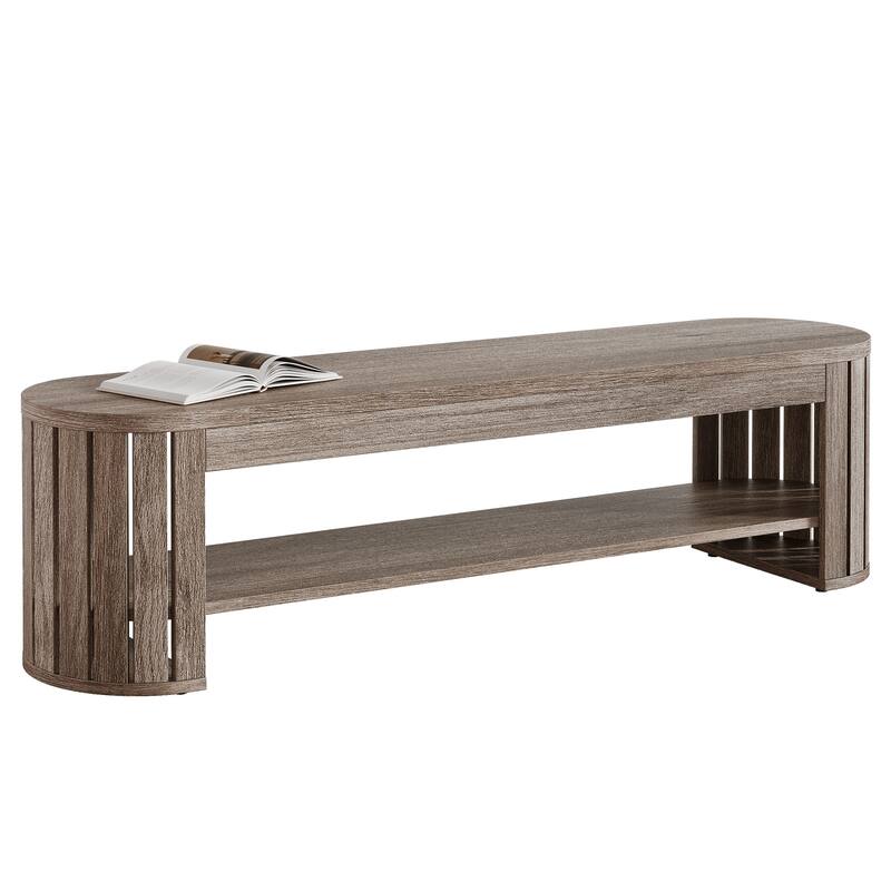 Wood Dining Bench, Entryway Kitchen Seat, Dining/Living Room Home Office Accent Bench