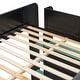 preview thumbnail 13 of 43, Full Size Wood Bunk Bed with Height-Adjustable Desk, Wardrobe, Ample Storage Space and RGB Light