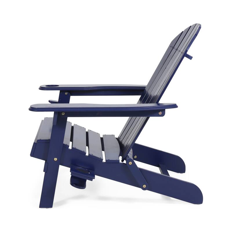 Roomfitters Bellwood Outdoor Adirondack Chair with Cup Holders for Patio Relaxation
