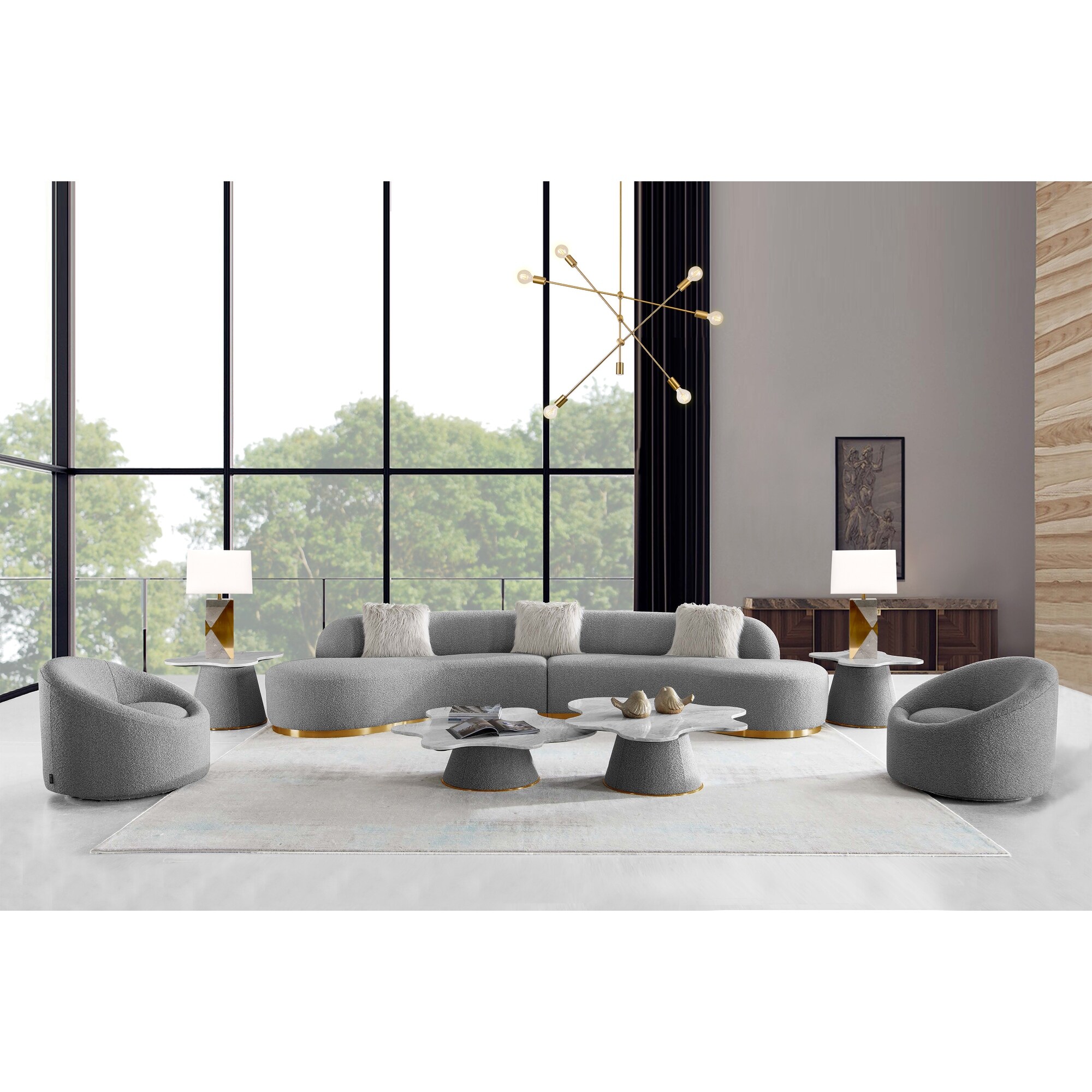 Shop Pasargad Home Sienna Collection Modern Swivel Chair