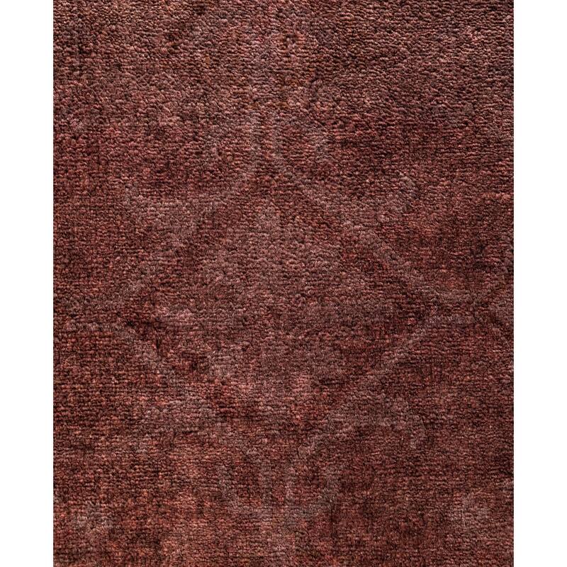 Overdyed One-of-a-Kind Hand-Knotted Area Rug - Purple - 9' 1" x 11' 10"