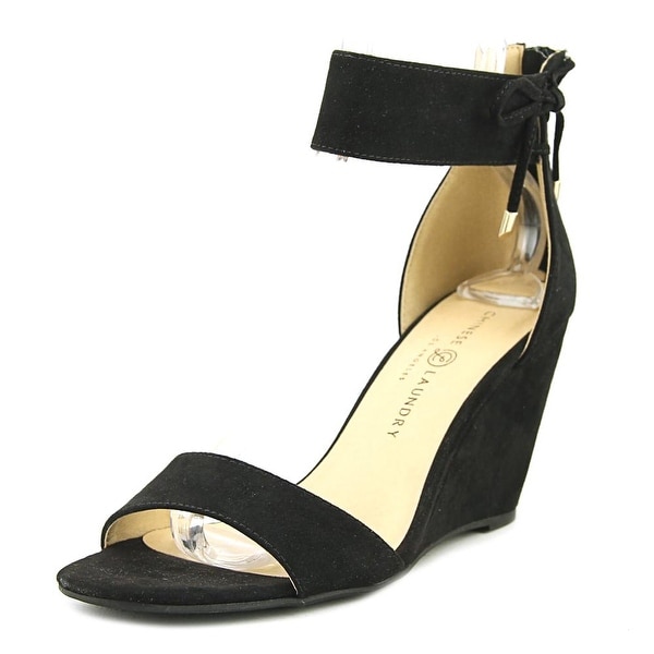 chinese laundry black wedges