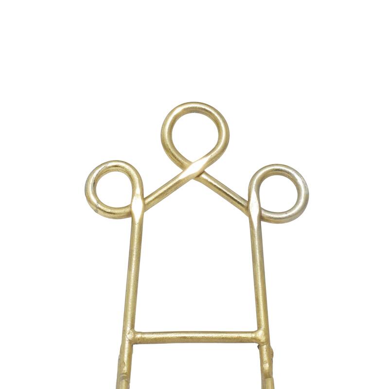 Metal Scroll Easel - Set of 3 Multi Colored - Roche River Decor