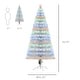 preview thumbnail 3 of 32, HOMCOM 6 ft. Prelit Artificial Christmas Tree with Stand, Colored Christmas Tree