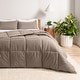 preview thumbnail 14 of 138, Bare Home Hypoallergenic Down Alternative Comforter Set Full - Taupe