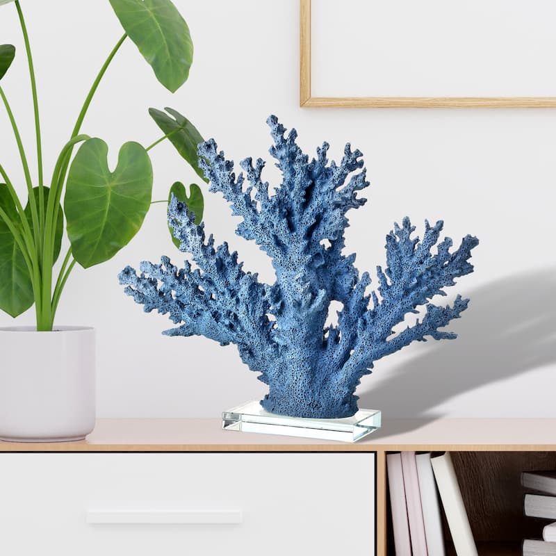 Coral On Acrylic Base 15" - 15