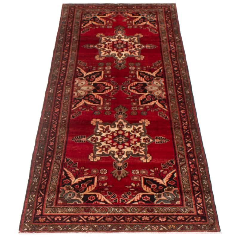 ECARPETGALLERY Hand-knotted Anadol Red Wool Rug - 3'6 x 9'6