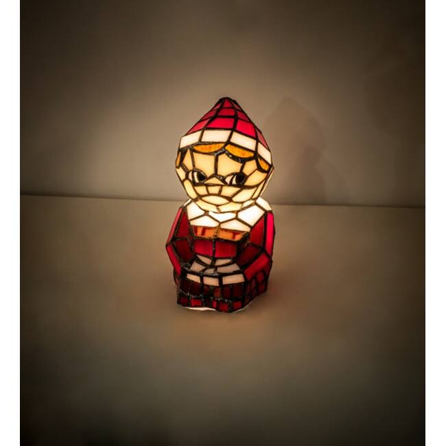 Meyda Tiffany 240398 Elf 7" Tall Red Novelty Specialty Lamp