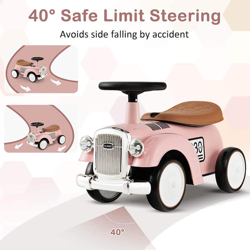 Gymax Retro Kids Ride-on Toy Kids Sit to Stand Vehicle with Working