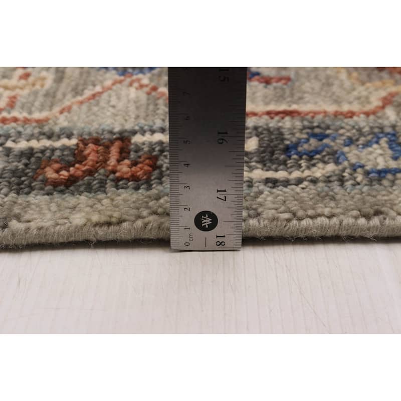 ECARPETGALLERY Hand-knotted Jules Serapi Grey Wool Rug - 9'0 x 12'0