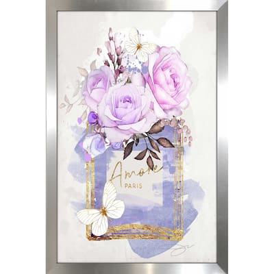 "Parfum, Flowers & Butterflies (Purple)" by Jodi Print on Acrylic