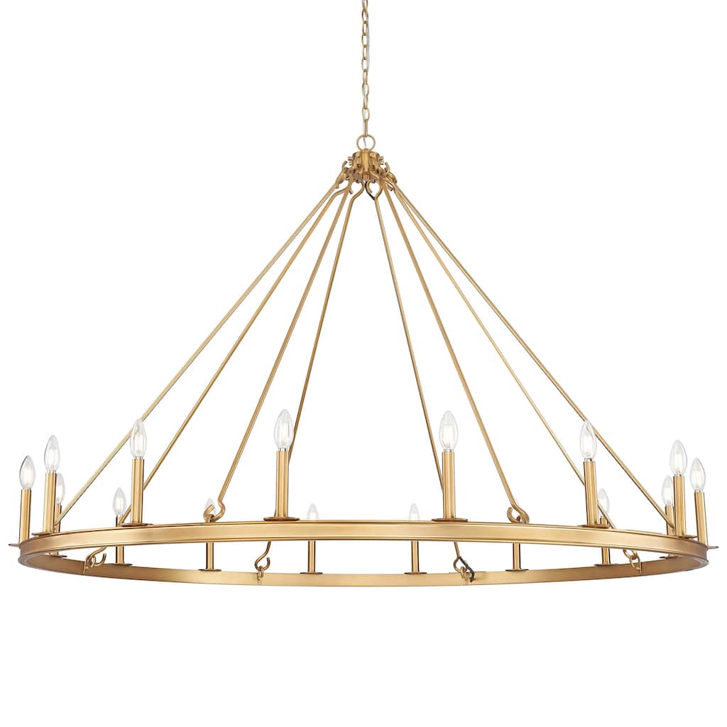 Z-Lite 482R-16R Barclay 16 Light 62" Wide Taper Candle Ring Chandelier