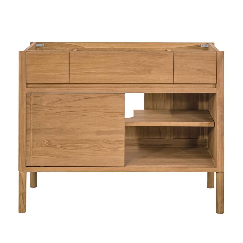 Avanity Colbie Bathroom Vanity Only in Natural Teak - 42" Single Sink