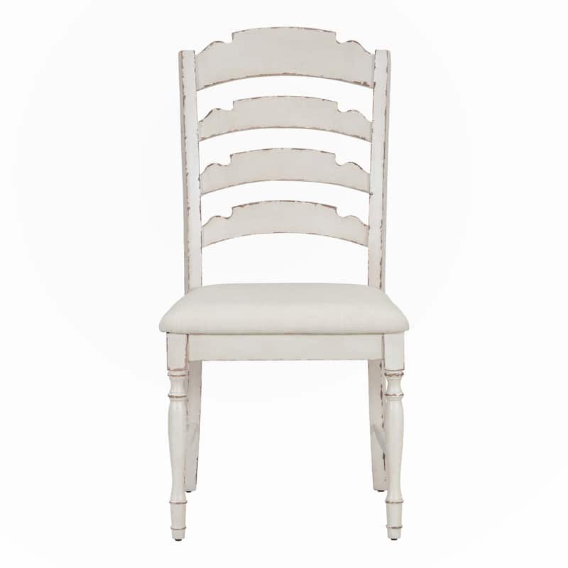 4-Piece Upholstered Dining Chairs Serrated Backs