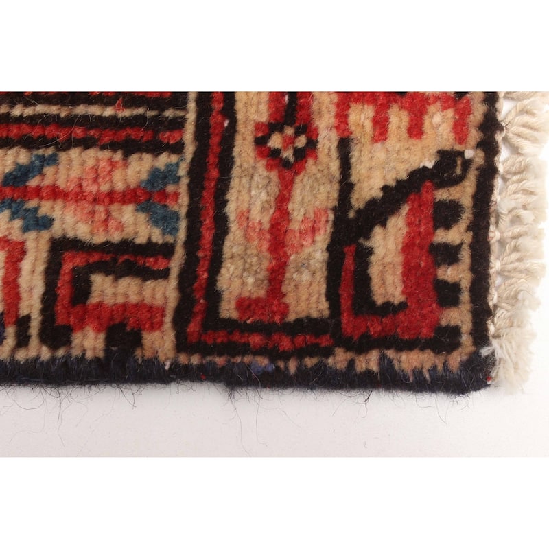 ECARPETGALLERY Hand-knotted Andelz Dark Navy Wool Rug - 3'10 x 6'6